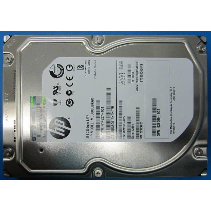 Hewlett Packard Enterprise 3TB SATA, 7200RPM, 3.5" 1 Hewlett Packard Enterprise 3TB SATA, 7200RPM, 3.5" 1