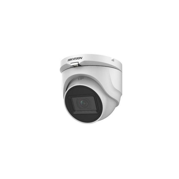 Hikvision Cámara HD Turret 5MP 2.8mm IR30 IP67 4 en 1 para Exteriores con Visión Nocturna y Compatibilidad TVI/AHD/CVI/CVBS