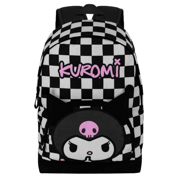 Mochila HS FAN 2.2 B and W Sanrio Kuromi Negro 1 Mochila HS FAN 2.2 B and W Sanrio Kuromi Negro 1