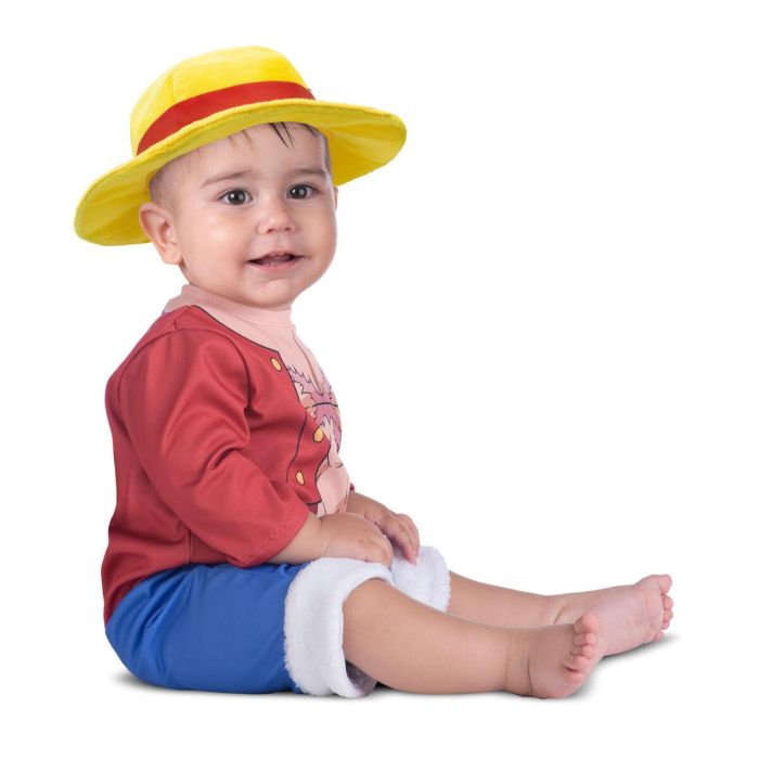 Disfraz luffy gorro y mono talla 12-24 m 3 Disfraz luffy gorro y mono talla 12-24 m 3