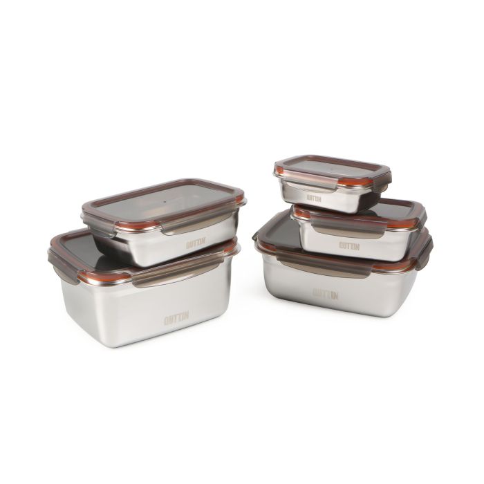 Quttin Fiambre Acero 1.8L para Microondas y Horno, 18 x 9 x 23 cm (12 Unidades) 11