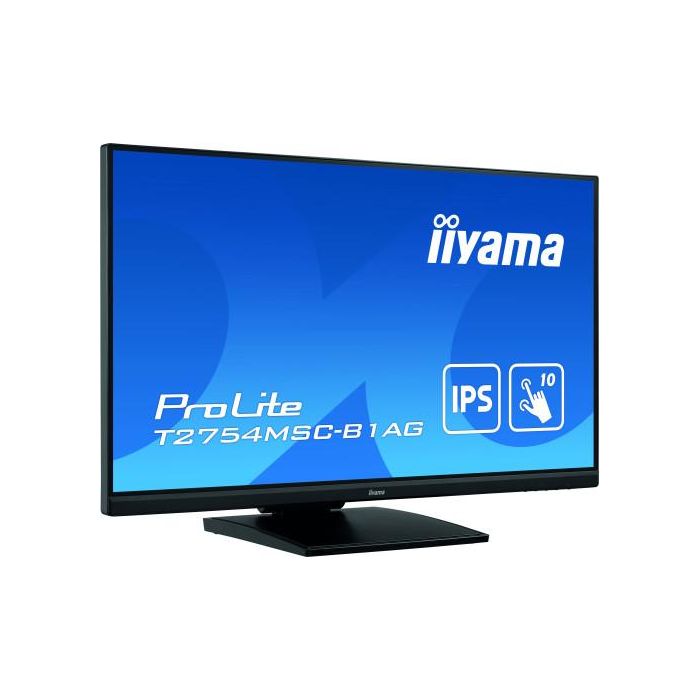 Iiyama Monitor Táctil 27" Full HD IPS T2754MSC-B1AG, Pantalla Táctil Capacitiva, 1920x1080, Altavoces, HDMI, VGA, USB 3.0, Ajuste de Altura 2