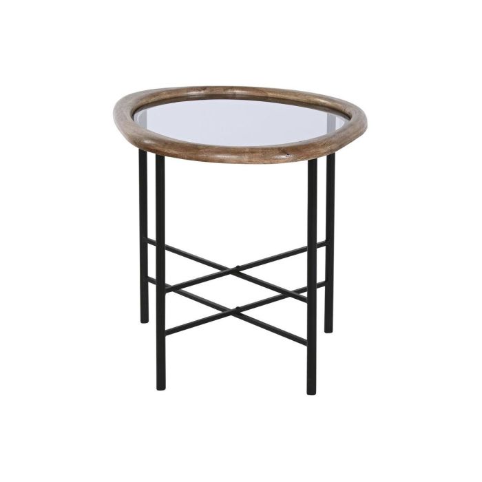 Mesa Centro Loft DKD Home Decor Negro Natural 50 x 53 x 61 cm Mesa Centro Loft DKD Home Decor Negro Natural 50 x 53 x 61 cm