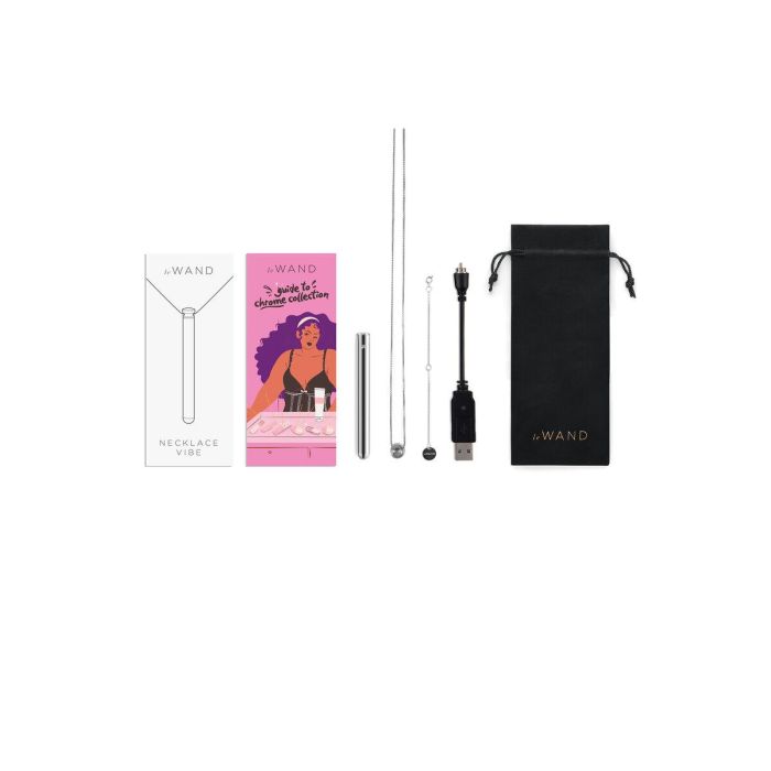 Bala Vibradora Le Wand Necklace Colgante Plateado 10 Bala Vibradora Le Wand Necklace Colgante Plateado 10