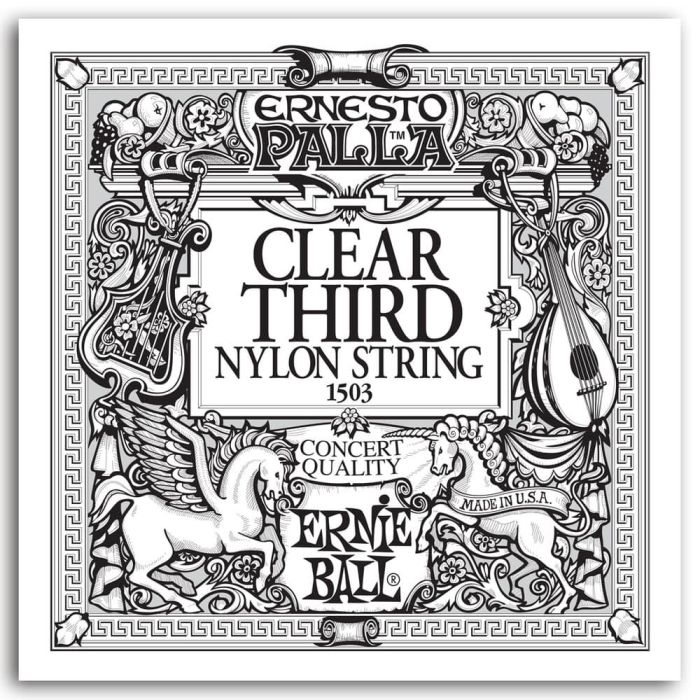 ERNIEBALL Cuerda de Nylon Clear Ernesto Palla 3Rd.