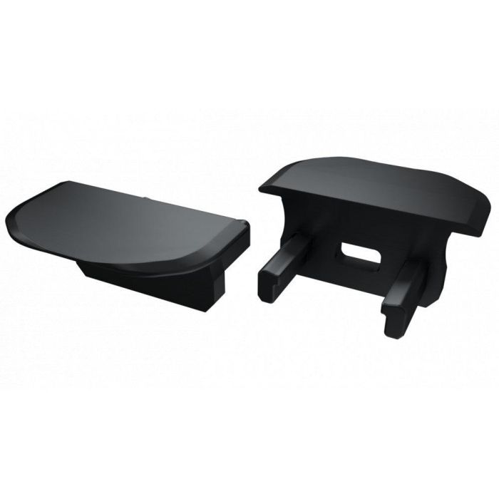 Tapón Final Perfíl Tipo B Acabado Redondo Plástico Blanco con Agujero 3 Tapón Final Perfíl Tipo B Acabado Redondo Plástico Blanco con Agujero 3