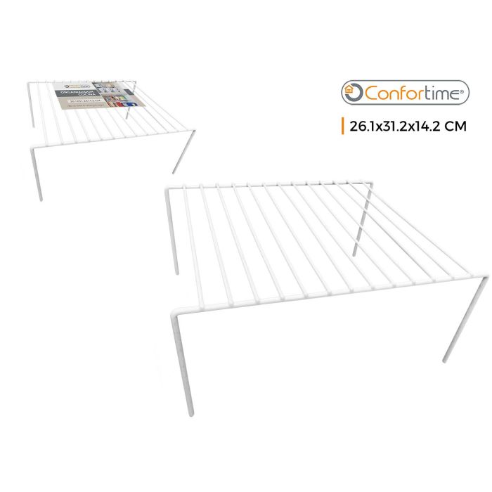 Confortime Organizador de Cocina Blanco 26 x 31.2 x 14.2 cm (12 Unidades)