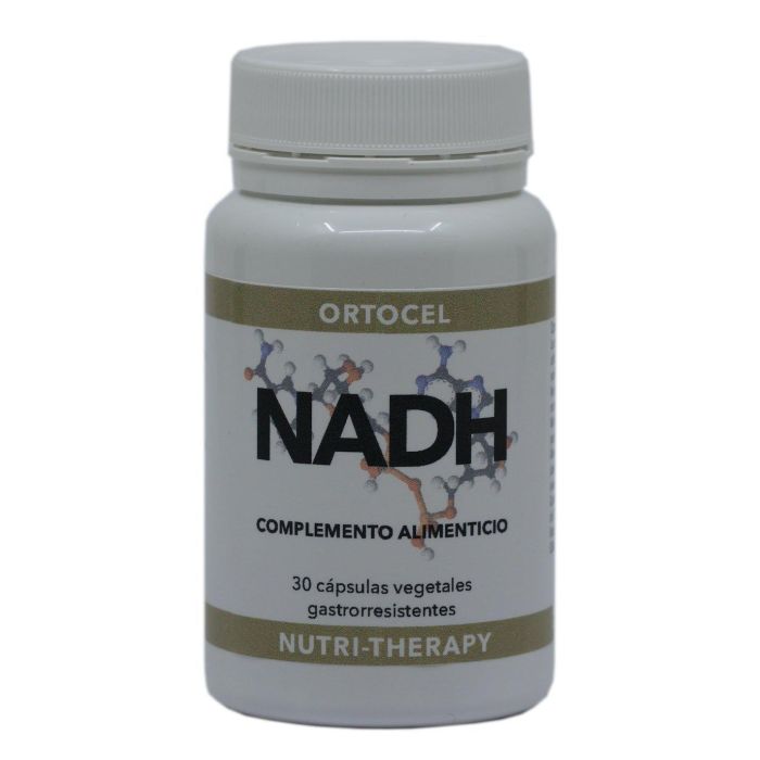 ORTOCEL NUTRI-THERAPY NADH 10mg 30 Cápsulas Gastro-resistentes. Apoyo rendimiento mental y antioxidante. Sin gluten.
