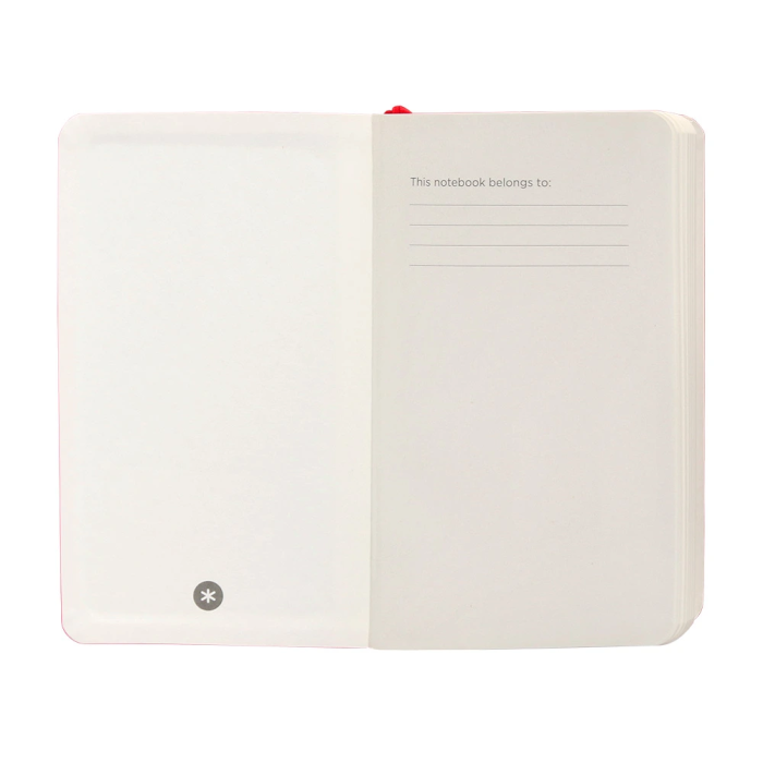 Antartik Cuaderno A6 Tapa Blanda Cuadriculado Rojo 100 Hojas 80gr FSC Antartik Notes 6