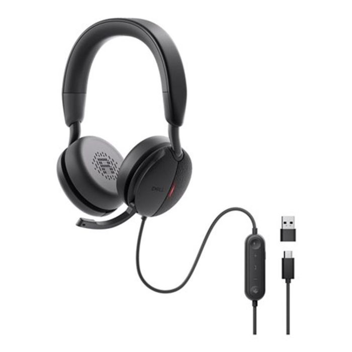 Dell Auriculares Pro Wh5024 Negro con USB-C, Cancelación de Ruido, Compatibles con Mac y Windows