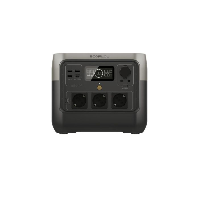 Ecoflow ECO4895251601559 Generador Eléctrico Portátil River 2 Pro 768Wh, 3 Tomas CA, 800W (Pico 1600W)
