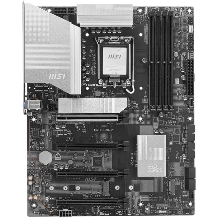 MSI PRO B860-P Placa Base Intel B860 LGA 1851 Socket V1 ATX para Intel Core Ultra Series 2 1 MSI PRO B860-P Placa Base Intel B860 LGA 1851 Socket V1 ATX para Intel Core Ultra Series 2 1