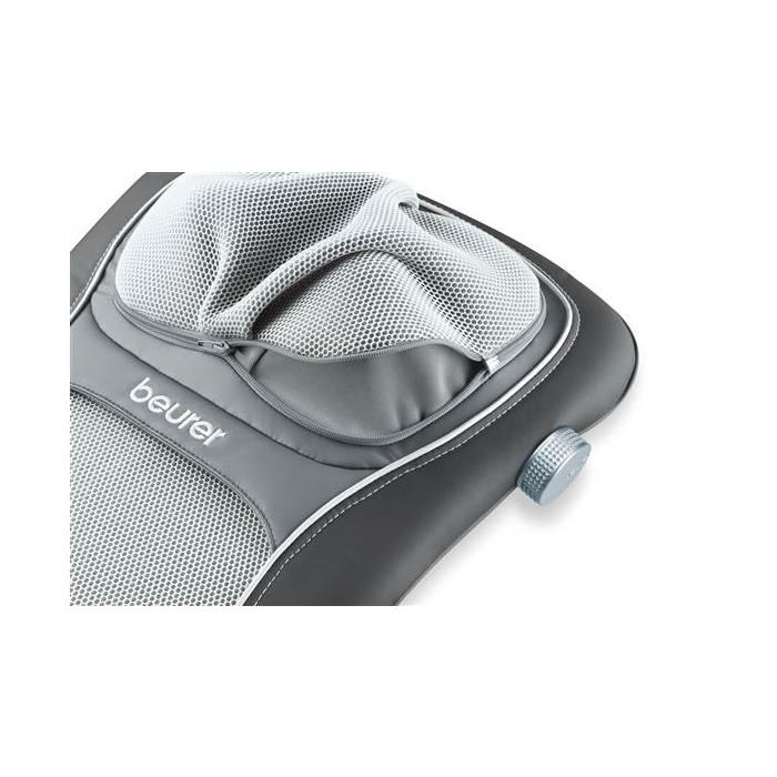 Beurer MG-260 Funda de Asiento de Masaje Shiatsu con Función Luz y Calor, Color Negro 1