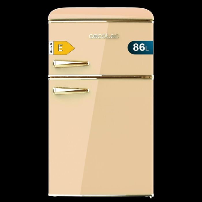 Frigorífico Cecotec Bolero CoolMarket 2D Origin 86 Beige E Beige Independiente Frigorífico Cecotec Bolero CoolMarket 2D Origin 86 Beige E Beige Independiente