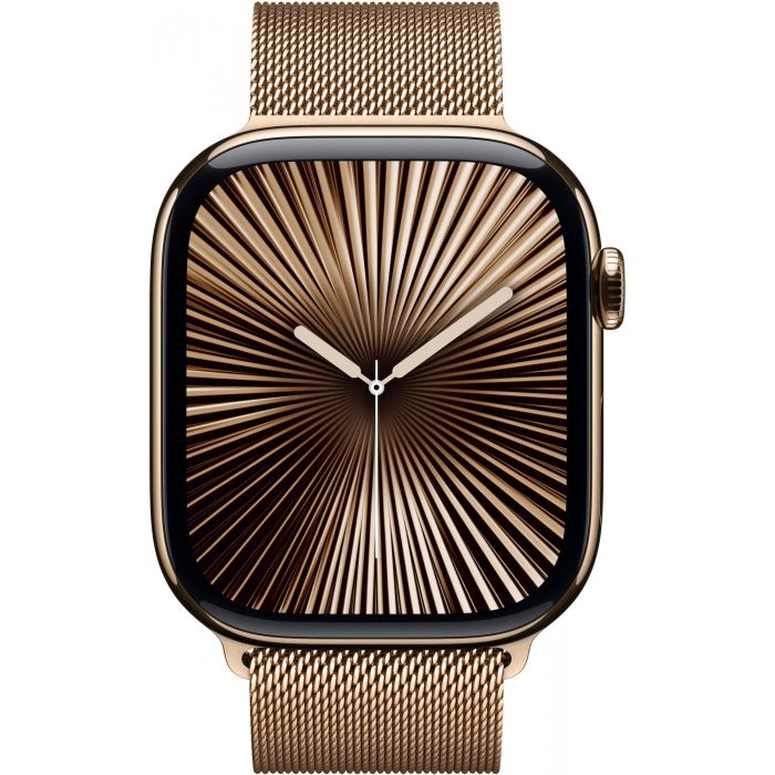 Apple Watch Series 10 GPS + Cellular 46mm Caja Titanio Oro con Correa Malla Milanesa Oro S/M 1 Apple Watch Series 10 GPS + Cellular 46mm Caja Titanio Oro con Correa Malla Milanesa Oro S/M 1