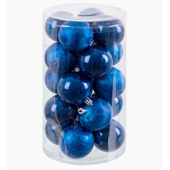 Bolas de Navidad Azul Plástico 6 x 6 x 6 cm (20 Unidades) 2 Bolas de Navidad Azul Plástico 6 x 6 x 6 cm (20 Unidades) 2