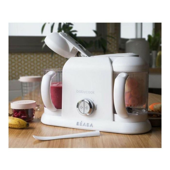 Beaba Babycook Duo Robot de Cocina para Bebés 4 en 1 Vapor, Mezcla, Descongela, Recalienta, 2200ml, Blanco y Plata 2 Beaba Babycook Duo Robot de Cocina para Bebés 4 en 1 Vapor, Mezcla, Descongela, Recalienta, 2200ml, Blanco y Plata 2