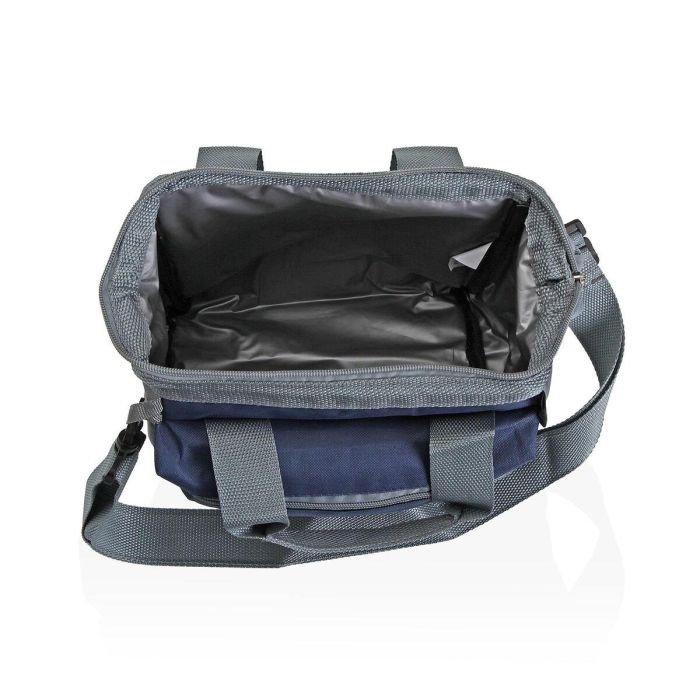 Fiambrera Isotérmica Versa 7L Gris y Azul 22x24x15 cm (2 Unidades) 2