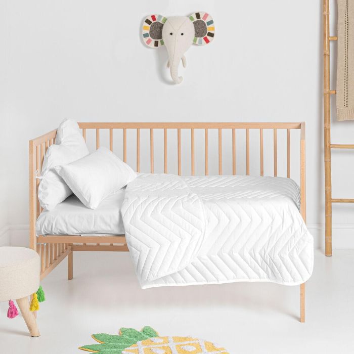 Colcha HappyFriday Basic Kids Arista Blanco 100 x 130 cm 3