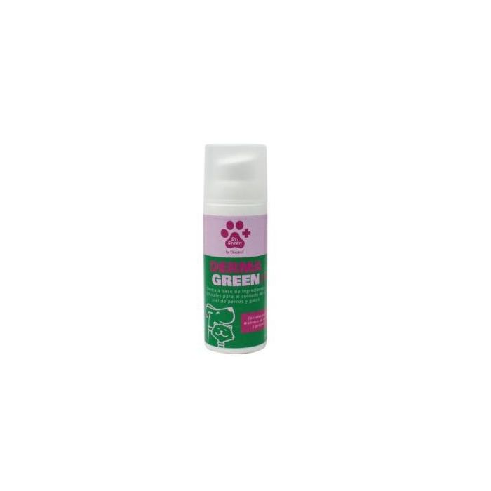 Dr. Green Veterinaria Dermagreen Skin Perros y Gatos Crema 50 ml para Hidratación y Calmar Irritaciones Leves de la Piel