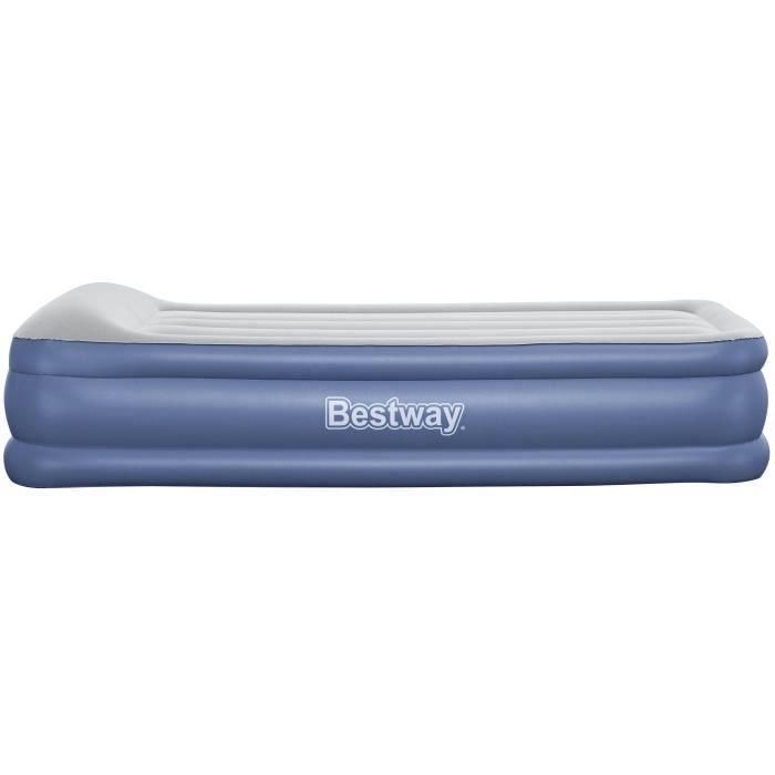 Bestway 67628 Cama Inflable 1 Plaza, 191x97x46 cm, Bomba Eléctrica Integrada y Estructura de Cama 1