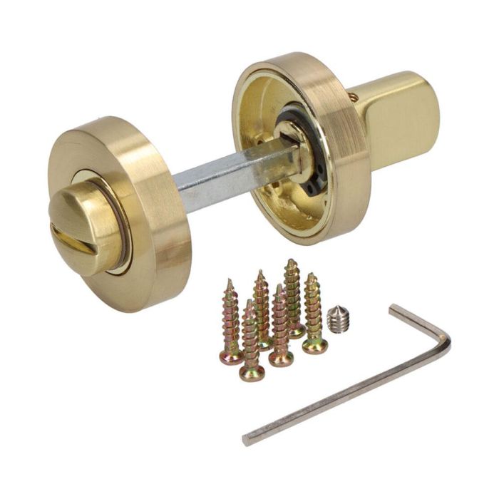 Edm Muletilla roseta 707 aluminio latón satinado ø35 mm Edm Muletilla roseta 707 aluminio latón satinado ø35 mm