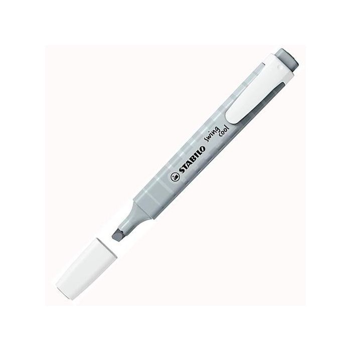Stabilo Marcador Fluorescente Swing Cool Pastel Gris Polvoriento Caja 10 Ud