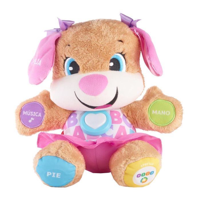 Fisher-Price Perrita Primeros Descubrimientos FPP55 Juguete Interactivo para Aprender Palabras Colores y Formas +6 Meses 1