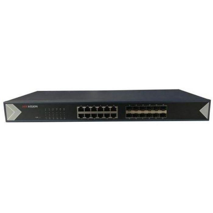 Hikvision DS-3E0524TF Switch 24 puertos Gigabit, 12 Ethernet + 12 SFP, no gestionable, serie DS-3E0524TF