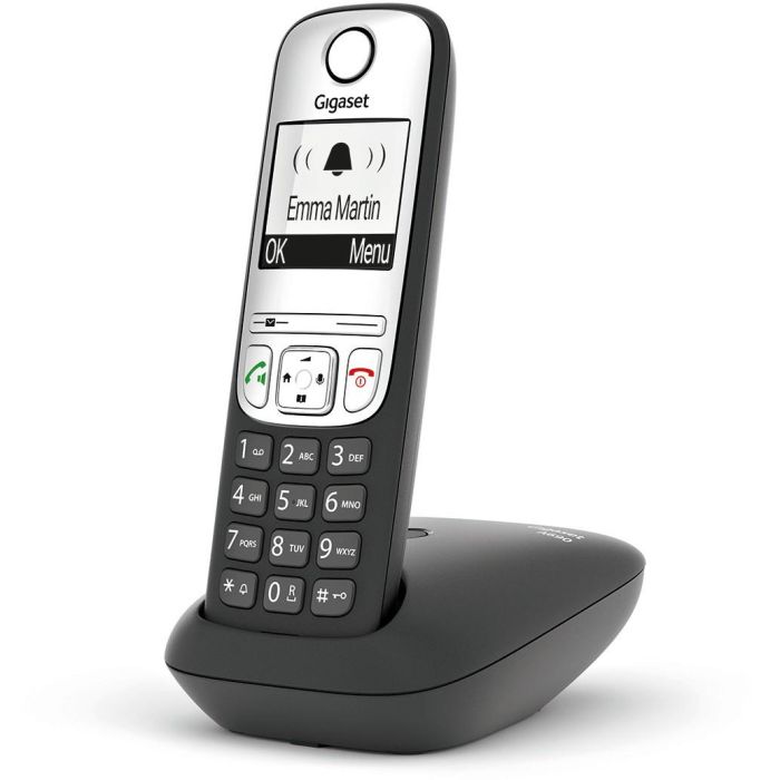 Gigaset A690 Teléfono Inalámbrico DECT Analógico Negro con Pantalla, Altavoz y Agenda de 100 Contactos 3