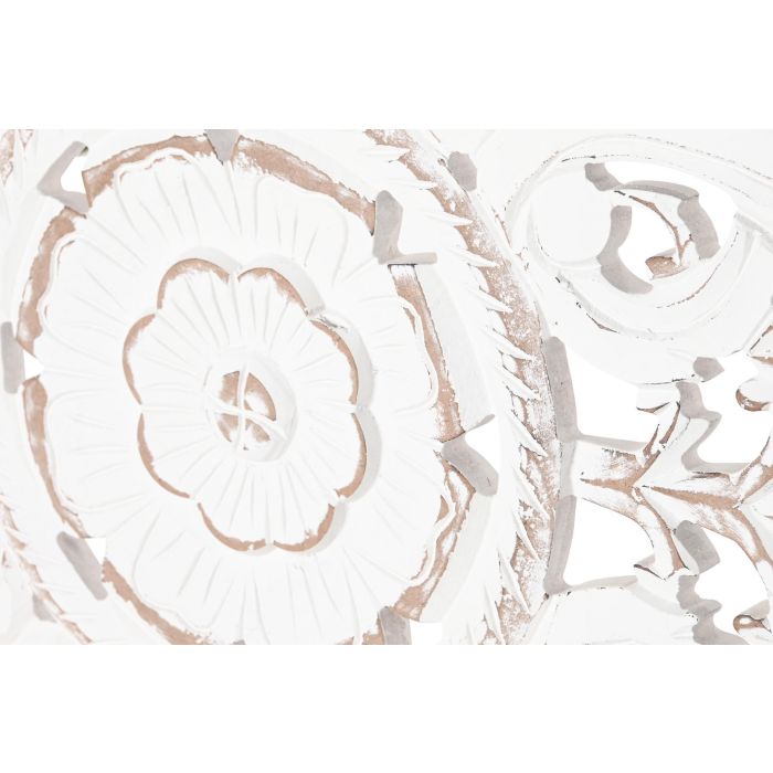 DKD Home Decor Decoración de Pared Indio Blanco MDF 60 x 60 cm 2 DKD Home Decor Decoración de Pared Indio Blanco MDF 60 x 60 cm 2