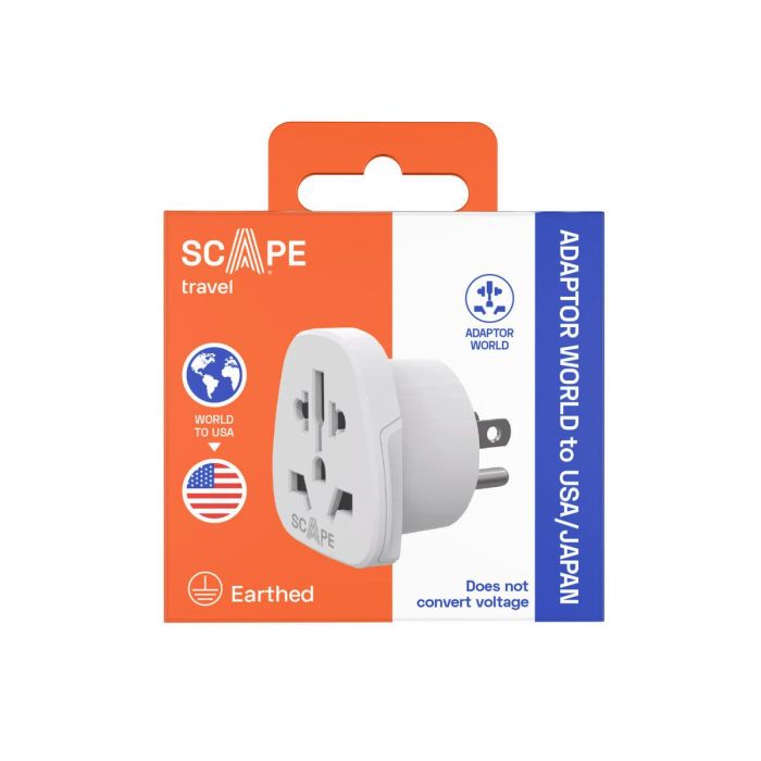 Scape Travel Adaptador de viaje Internacional a US 4