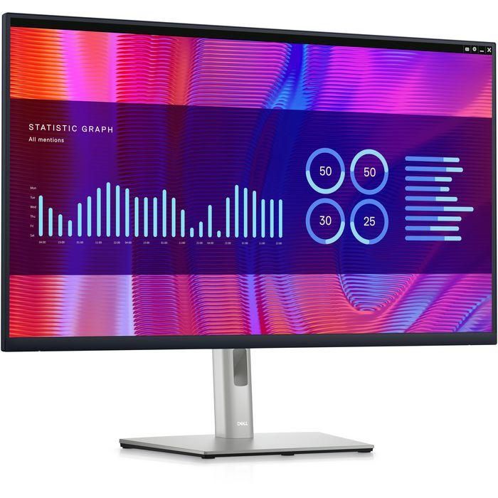 Dell Monitor 31.5" QHD 2560x1440 IPS 16:9 para Productividad, 5ms, 350cd/m², con ComfortView Plus y Conectividad 1