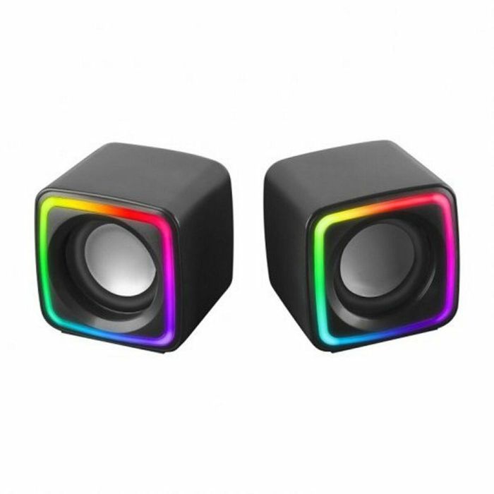 Mars Gaming MSCUBE Altavoces Gaming 2.0 con Sonido DSP, Iluminación RGB, 8W y Alimentación USB para PC, Mac y Móviles - Negros 1 Mars Gaming MSCUBE Altavoces Gaming 2.0 con Sonido DSP, Iluminación RGB, 8W y Alimentación USB para PC, Mac y Móviles - Negros 1