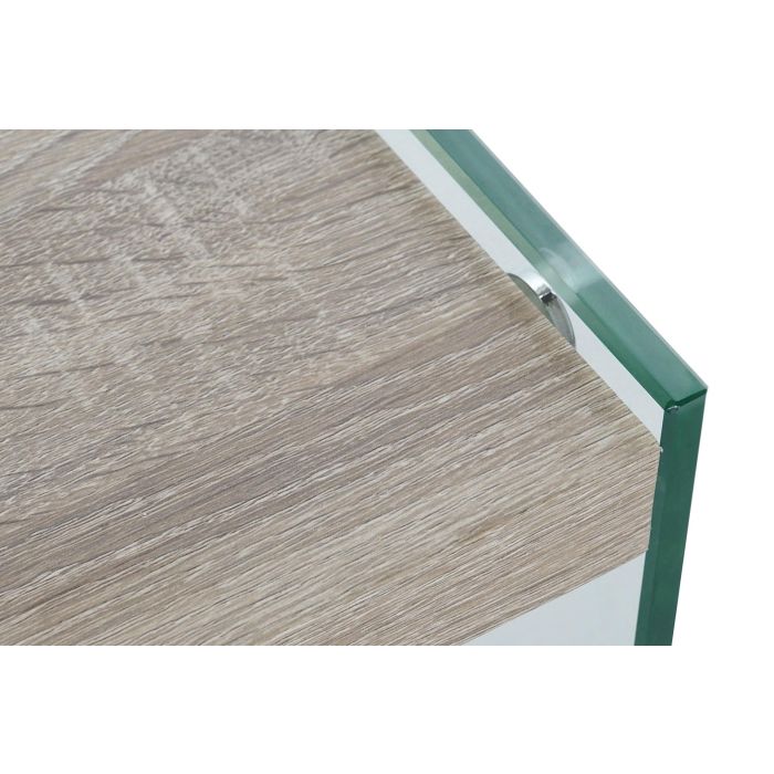 Mesa de Centro DKD Home Decor Multicolor Transparente Natural Madera Cristal Madera MDF 130 x 65 x 35,5 cm 4