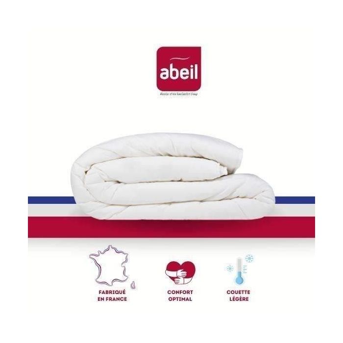 Abeil Edredón Ligero Nuage de Douceur, Blanco, 140x200 cm - Ideal para Noches Cálidas de Verano, Certificado Oeko-Tex Abeil Edredón Ligero Nuage de Douceur, Blanco, 140x200 cm - Ideal para Noches Cálidas de Verano, Certificado Oeko-Tex