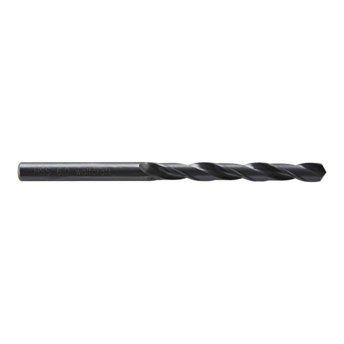 Wolfcraft Broca para Metal HSS Forja por Laminación, Ø6x93mm, 118° Punta, Longitud de Trabajo 57mm Wolfcraft Broca para Metal HSS Forja por Laminación, Ø6x93mm, 118° Punta, Longitud de Trabajo 57mm