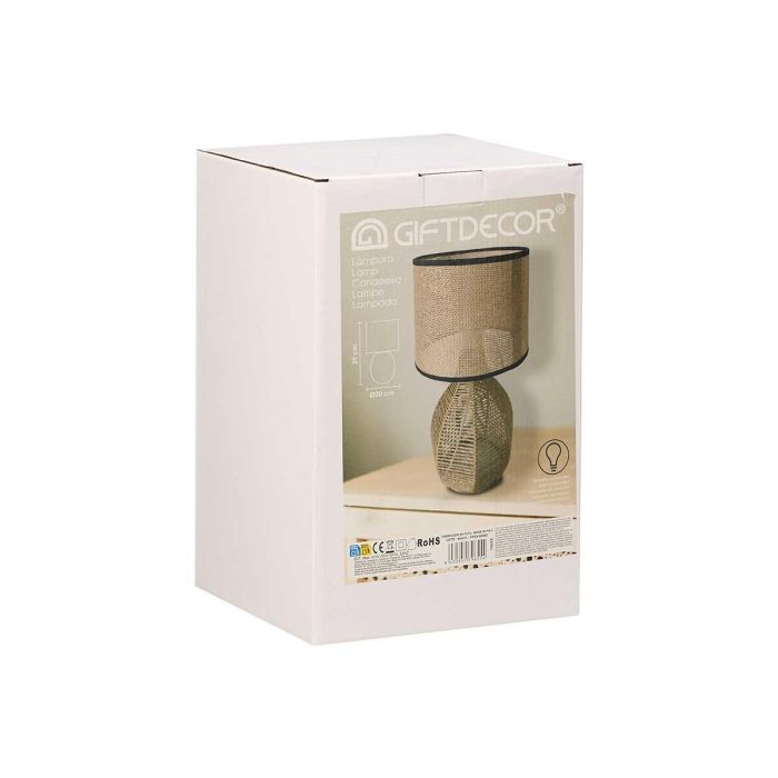 Lampara Sobremesa Base Cuerda Giftdecor 20X30CM (4 Unidades) 2 Lampara Sobremesa Base Cuerda Giftdecor 20X30CM (4 Unidades) 2