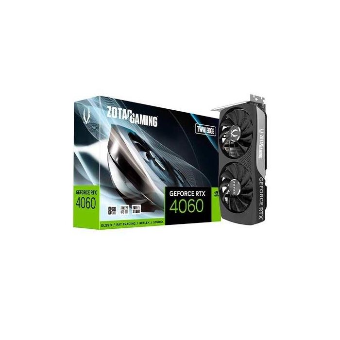 Zotac GAMING GeForce RTX 4060 Twin Edge NVIDIA 8 GB GDDR6 Zotac GAMING GeForce RTX 4060 Twin Edge NVIDIA 8 GB GDDR6