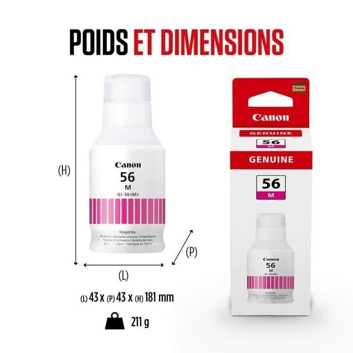 CANON Botella de tinta magenta GI-56M para GX6050 GX7050 4 CANON Botella de tinta magenta GI-56M para GX6050 GX7050 4