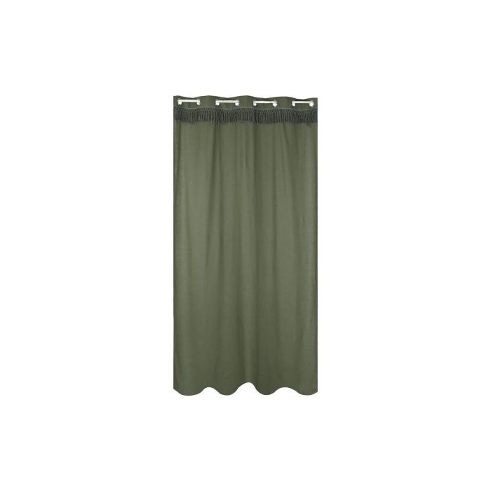 Cortina Boho DKD Home Decor Verde 260 x 260 x 140 cm 1