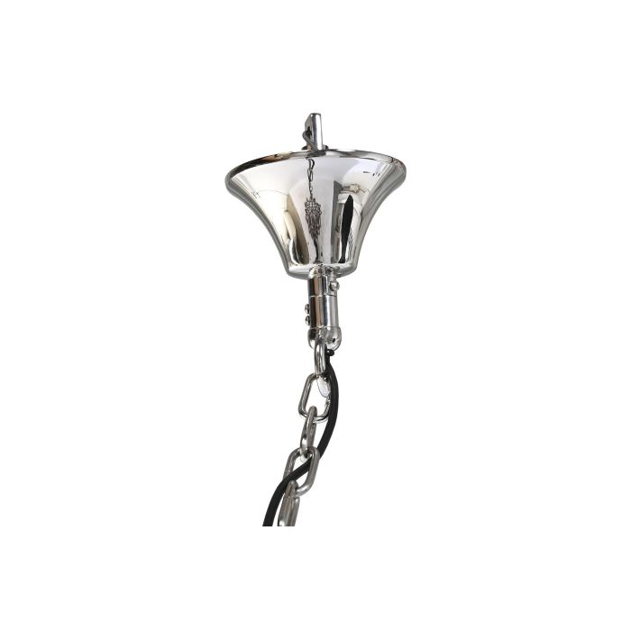 DKD Home Decor 1c25 Lámpara de Techo India lamps Plateado Marrón Acero Cristal 80x80x80 cm E14 25W 5 DKD Home Decor 1c25 Lámpara de Techo India lamps Plateado Marrón Acero Cristal 80x80x80 cm E14 25W 5