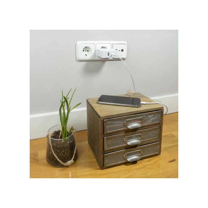 Nano Cable 10.10.0602 Cable USB Tipo-C a Lightning Macho, 2m, Blanco 6