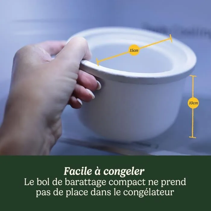 Cuisinart Heladera ICEM10E - Máquina para Helados y Yogur Helado, 475 ml, Blanca 4