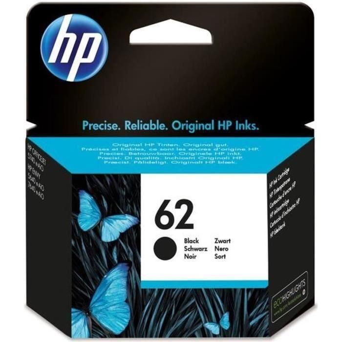 HP 62 Cartucho Tinta Original Negro (4ml) Rendimiento Estándar - 200 Páginas para HP Envy / OfficeJet. Impresiones Duraderas 0 HP 62 Cartucho Tinta Original Negro (4ml) Rendimiento Estándar - 200 Páginas para HP Envy / OfficeJet. Impresiones Duraderas 0