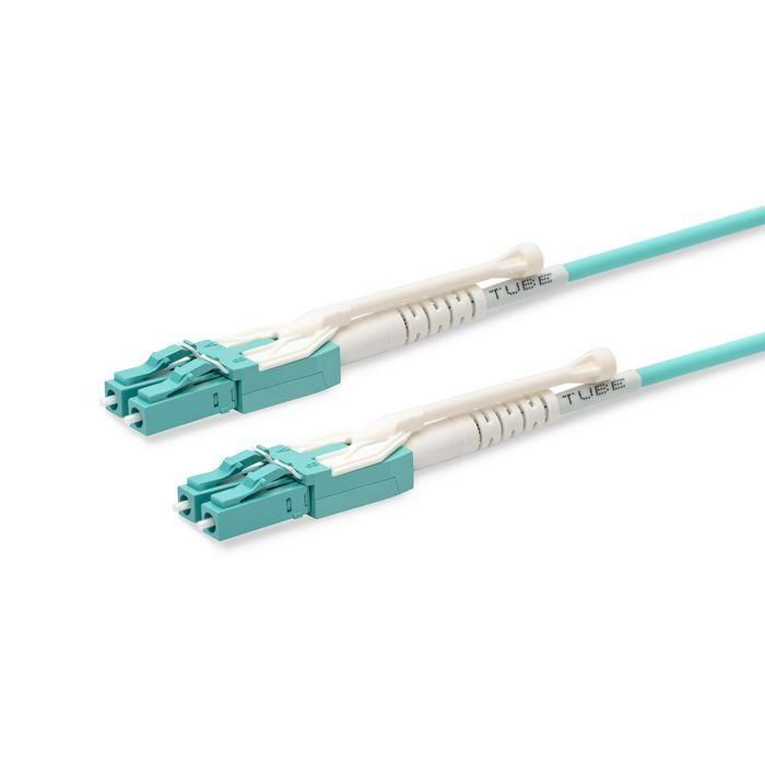 Lanview Cable de Fibra Óptica Patch Cord Duplex LC Uniboot a LC Uniboot OM4 3m LSZH para Redes de Alta Velocidad, Polaridad Intercambiable
