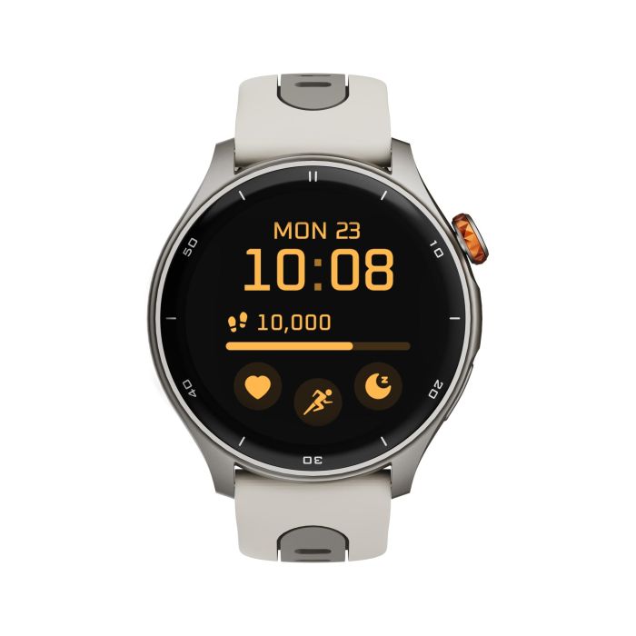 Myphone Smartwatch Adventure Beige GPS AMOLED 50+ Deportes Llamadas Bluetooth Compatible Android iOS Pantalla 1.43" 3ATM Batería 370 mAh Fitbeing 1