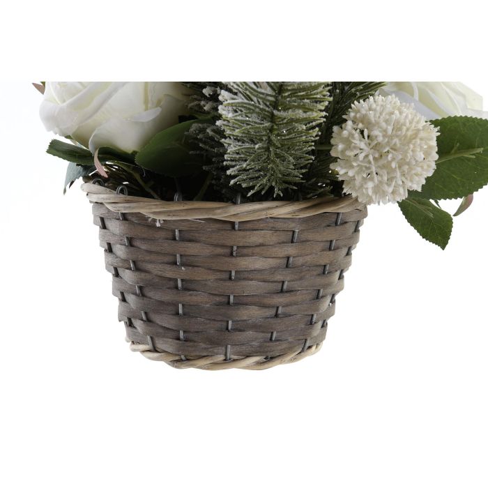 DKD Home Decor Planta de Navidad Alpina Artificial Blanco Rojo de PE, 30x30x25 cm, para Decoración Hogar (Pack de 12 Unidades) 2 DKD Home Decor Planta de Navidad Alpina Artificial Blanco Rojo de PE, 30x30x25 cm, para Decoración Hogar (Pack de 12 Unidades) 2