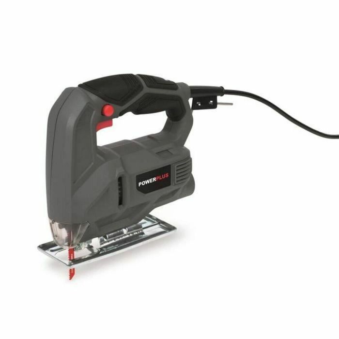 Powerplus POWE30010 Sierra de calar 450 W, 3000 rpm, corte madera 55 mm, plástico 5 mm, ángulo ajustable 90°/45°