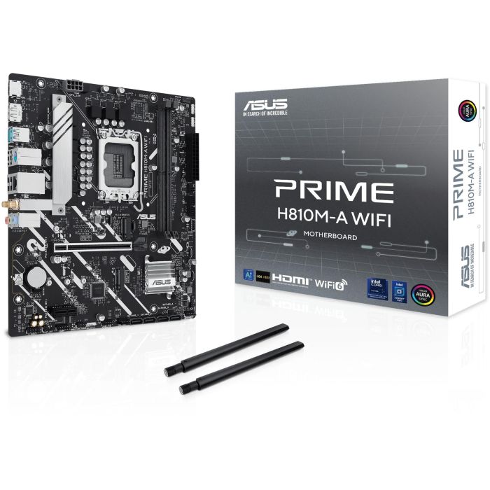 Asus 90MB1KJ0-M0EAY0 Placa Base PRIME H810M-A WiFi Socket 1851 Micro ATX DDR5 Wi-Fi 6 Doble M.2 PCIe 4.0 64Gbps para Intel Core Ultra 0 Asus 90MB1KJ0-M0EAY0 Placa Base PRIME H810M-A WiFi Socket 1851 Micro ATX DDR5 Wi-Fi 6 Doble M.2 PCIe 4.0 64Gbps para Intel Core Ultra 0